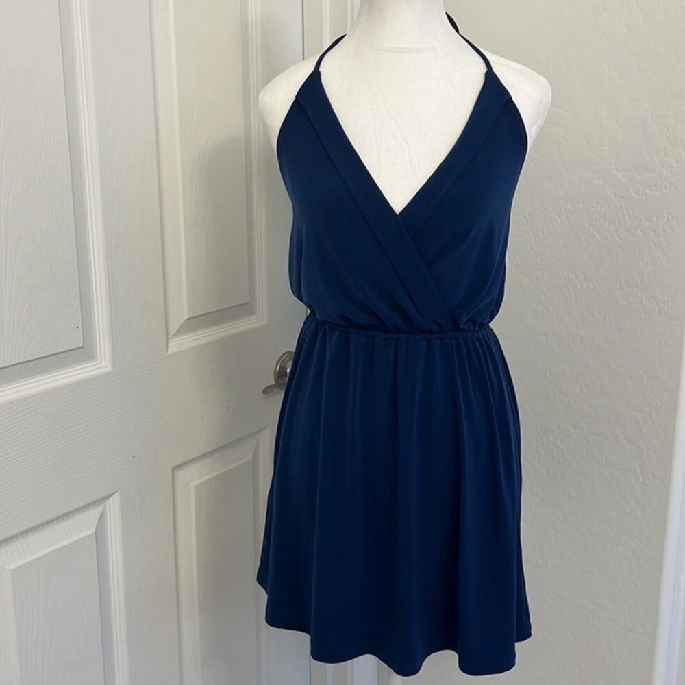 BCBGeneration Jersey Tie Neck Dress